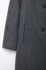 Winter Coat For Women 2024 Solid Lapel Double Breasted Long Cardigan Top Female Pokcet Streetwear Woman New In OuterCoat