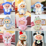 15cm/17cm LABUBU Doll Outfits: Sitting Party Gen 1-3 Adorable Plush Animal Sets – Cuddly Gifts For LABUBU Fans