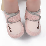 Winter Warm Fluff Baby Booties Newborn Boys Girls Socks Boots Crib Shoes Toddler Non-slip Soft Comfortable Anti-slip Socks