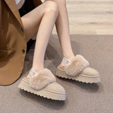 2024 New Winter Snow Boots for Women - Fur Lined with Thick Fleece and Warm Cotton