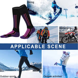 1pair Winter Warm Thickened Ski Socks Unisex Outdoor Sports Hiking Breathable Stockings for Women Men Children Snow Sport Travel